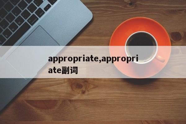 appropriate,appropriate副词