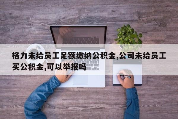 格力未给员工足额缴纳公积金,公司未给员工买公积金,可以举报吗